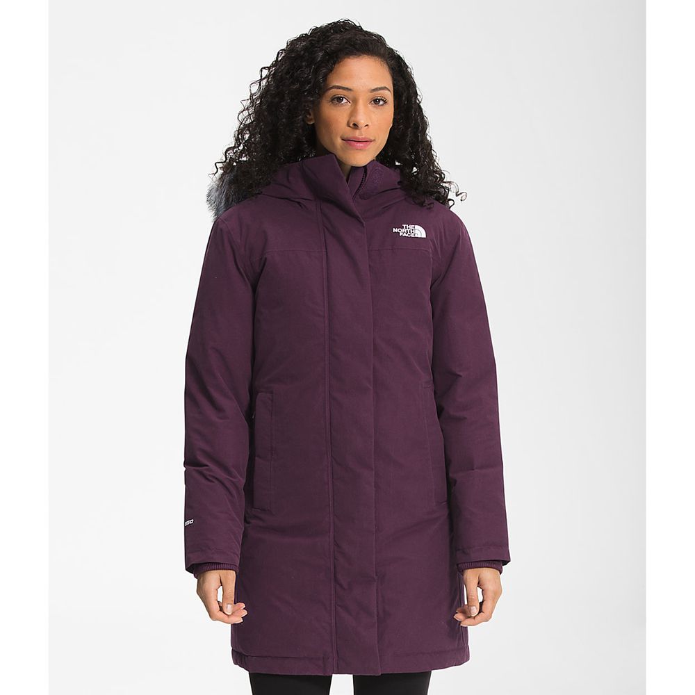 The North Face Parka Womens Australia - The North Face Arctic Burgundy / Black (JTN-987062)